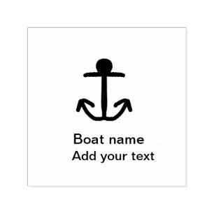 Bootsname benutzerdefinierter Ankersegelsommer Tex Permastempel