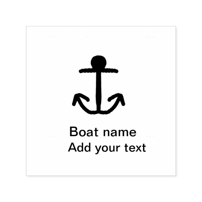 Bootsname benutzerdefinierter Ankersegelsommer Tex Permastempel (Design)