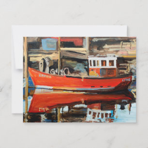 Bootspiegelung Postkarte