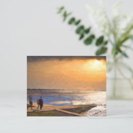 Bootsramp Postkarte | Originelle digitale Kunst