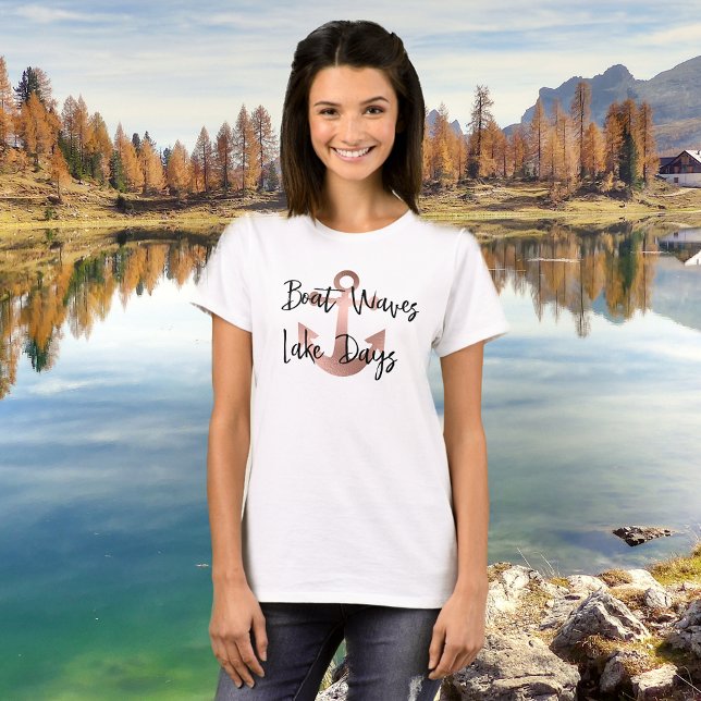 Bootswacht Seetage Ankerzeit Rose Gold T-Shirt (Von Creator hochgeladen)