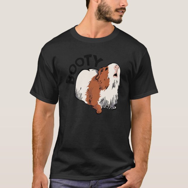 Booty Pig Graphic Guinea Pig Owner Pet Cavy Animal T-Shirt (Vorderseite)
