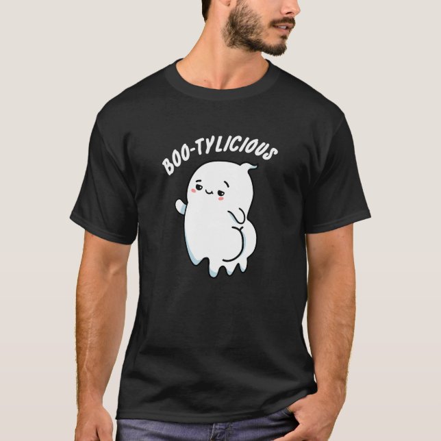 Bootylicious Funny Ghost Pun T-Shirt (Vorderseite)