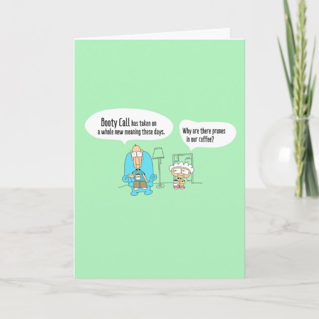 Booy Call Funny comic Carte d'anniversaire - 003 (Devant)