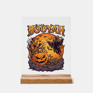 Booyah Halloween Citrouille Faucheuse Lune Orange_