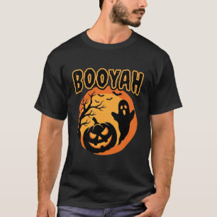 Booyah Halloween-Geist-Kürbis-Design T-Shirt