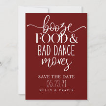 Booze Food and Bad Dance Moves Wedding