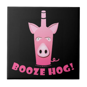 BOOZE HOG KERAMIK TITEL - UNTERSETZER - TRIVET