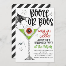 Booze oder Boos-Halloween-Party