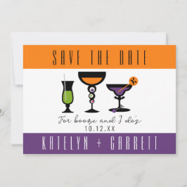 Booze und ich mache 's Halloween Save the Date Car
