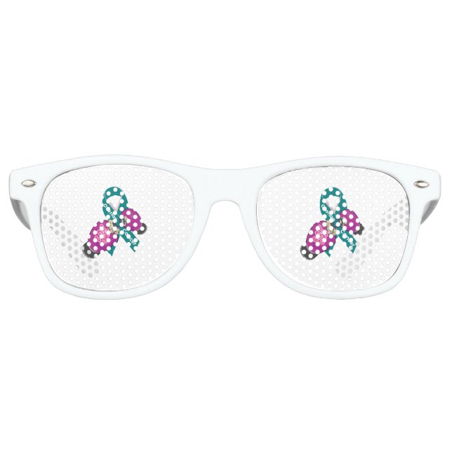 BOP Krebs- Retro-Sonnenbrille des Ovarialkarzinoms Partybrille (Vorderseite)