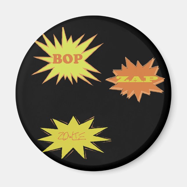 BOP ZAP ZOWIE RETRO MAGNET (Vorne)