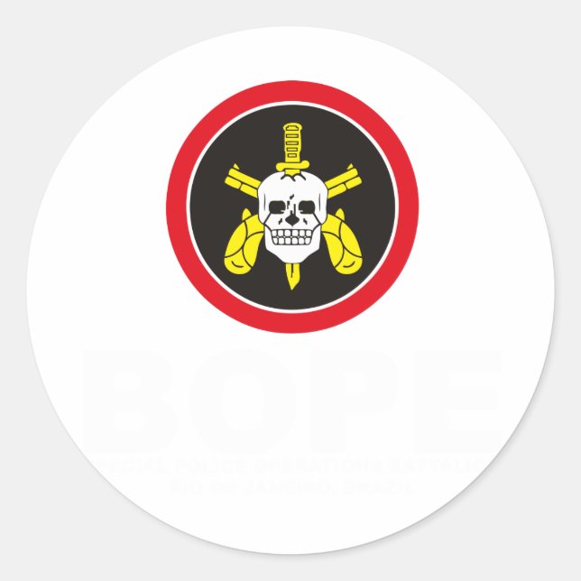 BOPE RUNDER AUFKLEBER (Vorderseite)