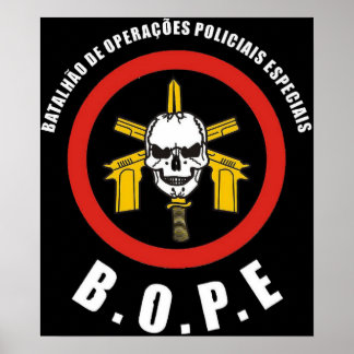 BOPE Tropa De Elite Brasilianische Spezialpolizei Poster