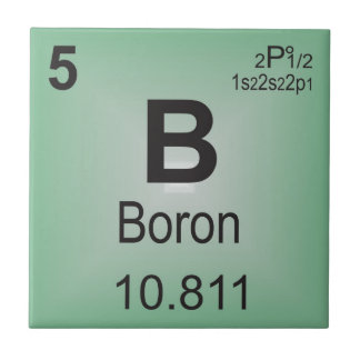 Bor-einzelnes Element des Periodensystems Fliese