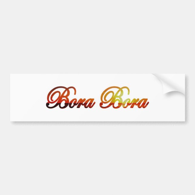 Bora Bora Autoaufkleber (Vorne)