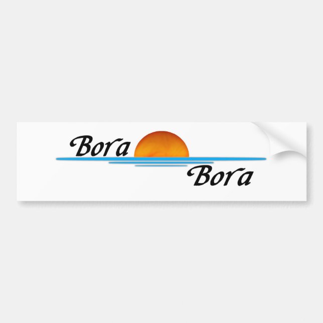 Bora Bora Autoaufkleber (Vorne)