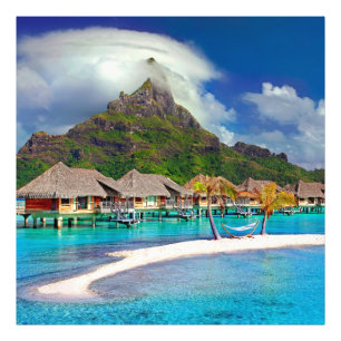 ฺBora Bora Beach Fotodruck