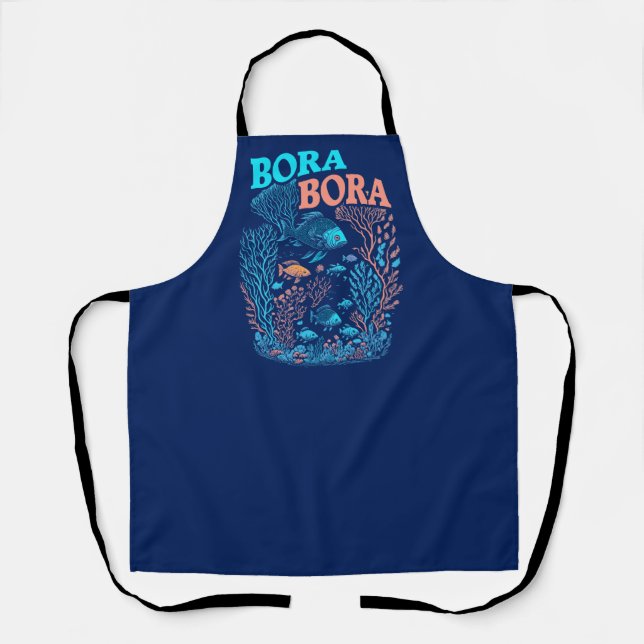 Bora Bora Coral Reef Schürze (Vorderseite)