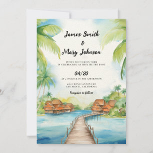 Bora Bora Faire-part de mariage destination mariag