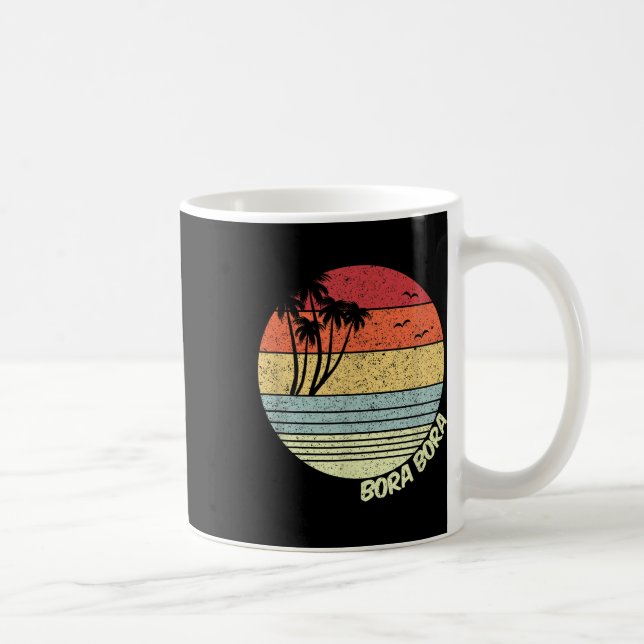 Bora Bora Französisch Polynesia Beach Urlaub Souve Kaffeetasse (Rechts)