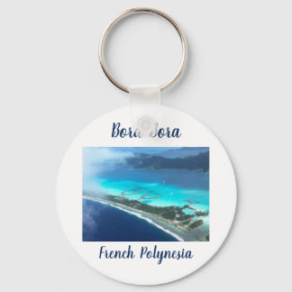 Bora Bora, Französisch-Polynesien aus der Luft Schlüsselanhänger