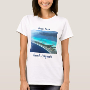 Bora Bora, Französisch-Polynesien aus der Luft T-Shirt
