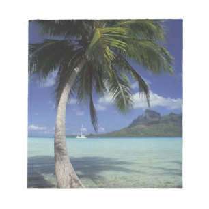 Bora Bora, Französisch-Polynesien Mt. Otemanu gese Notizblock