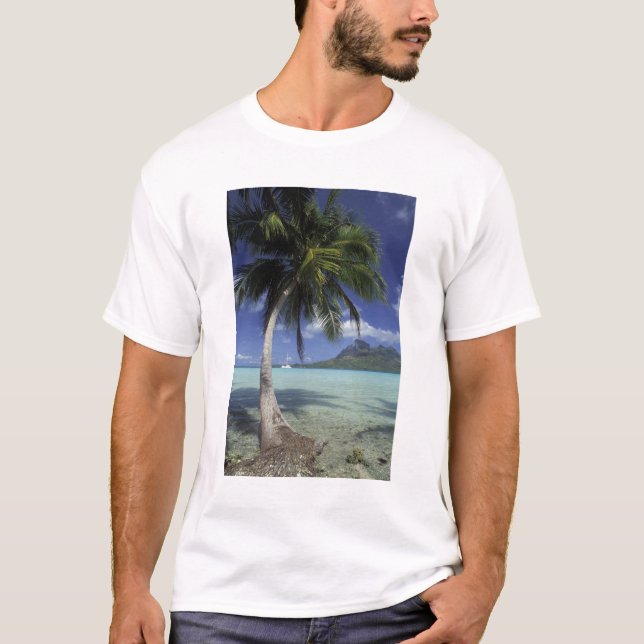 Bora Bora, Französisch-Polynesien Mt. Otemanu gese T-Shirt (Vorderseite)