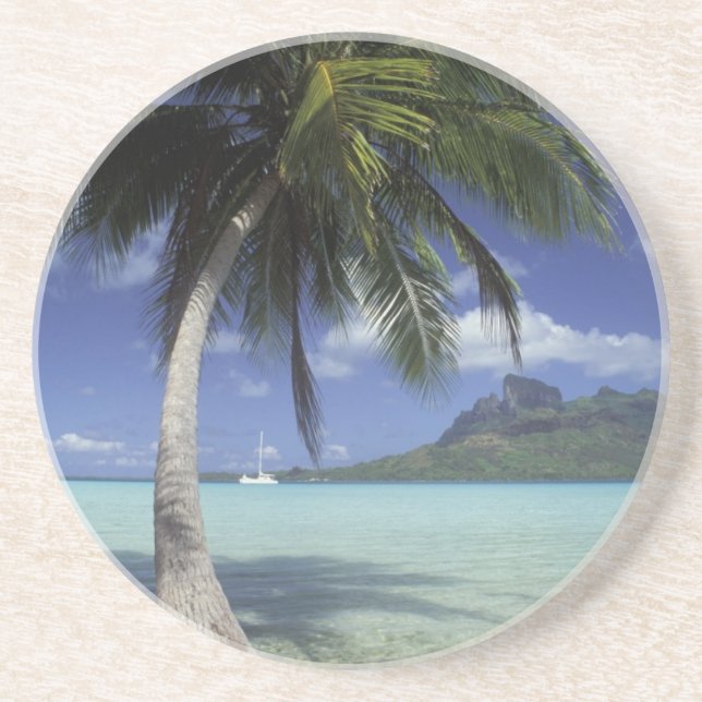 Bora Bora, Französisch-Polynesien Mt. Otemanu gese Untersetzer (Vorne)