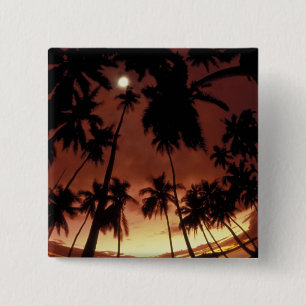 Bora Bora, Französisch-Polynesien Sonnenuntergang  Button