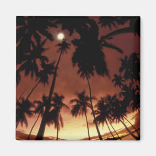 Bora Bora, Französisch-Polynesien Sonnenuntergang  Magnet