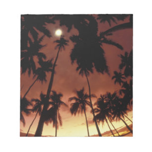 Bora Bora, Französisch-Polynesien Sonnenuntergang  Notizblock