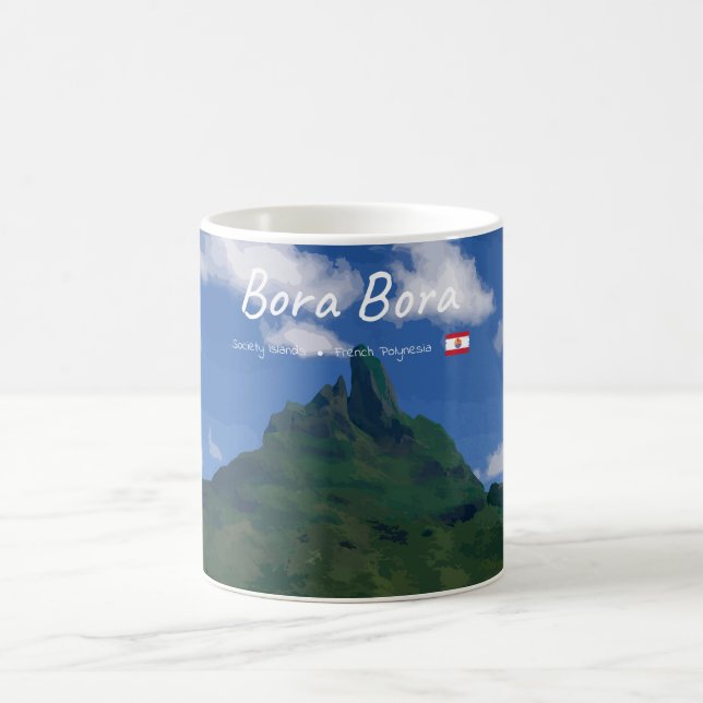 Bora Bora, Französisch-Polynesien - Strandresort Kaffeetasse (Mittel)