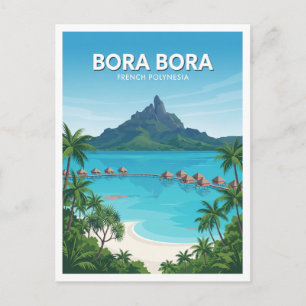 Bora Bora, Französisch-Polynesien Vaitape Postkarte