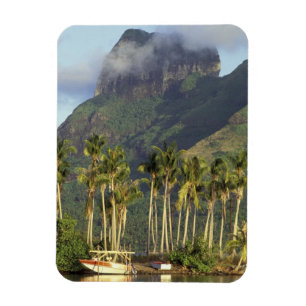 Bora Bora, Französisch-Polynesien Wasserfront-Szen Magnet