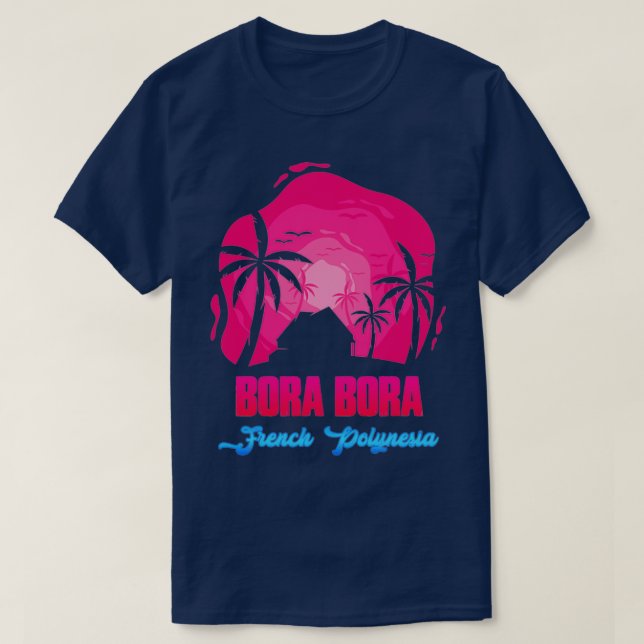 Bora Bora French Polynesia T-Shirt (Design vorne)
