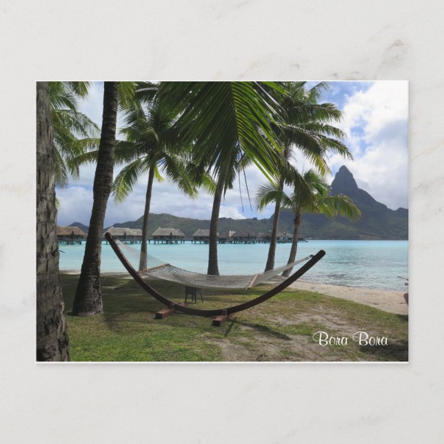 Bora Bora Hammock Postkarte (Vorderseite)