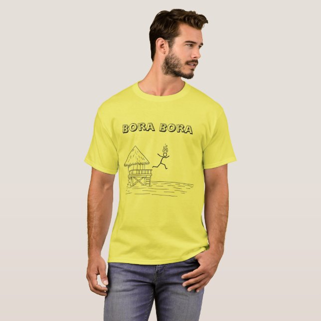 Bora Bora in Flammen T-Shirt (Vorne ganz)