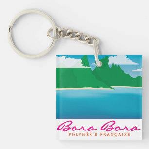 Bora-Bora-Landschaft Schlüsselanhänger