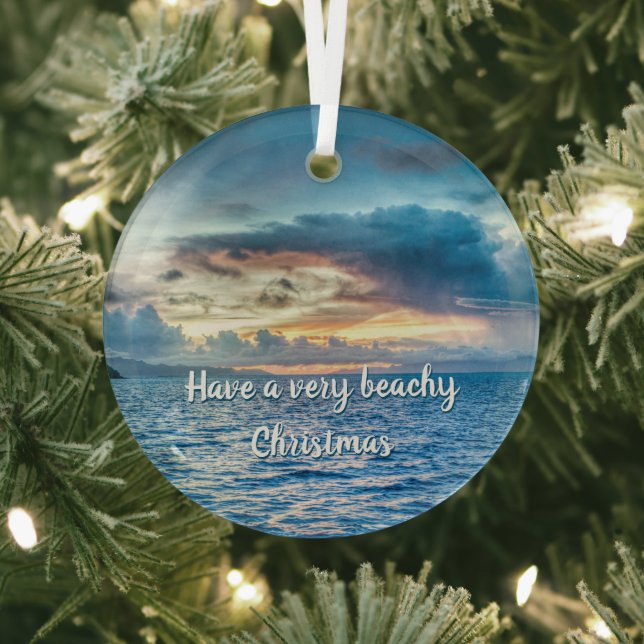Bora Bora Ocean View Foto Ornament Aus Glas (InSitu)