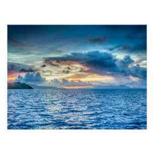 Bora Bora Ocean View Foto Poster