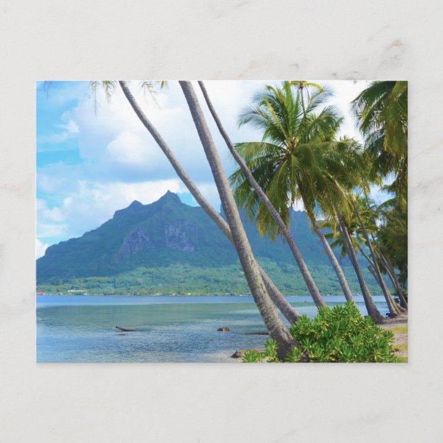 Bora Bora Paradise, Bungalow Overwater Postkarte (Vorderseite)