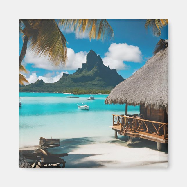 Bora Bora Postcard (2) Magnet (Vorne)