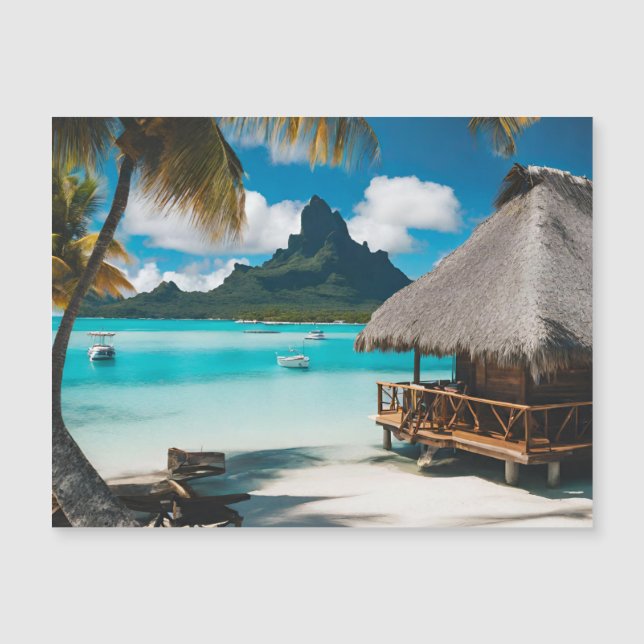 Bora Bora Postcard (2) Magnetkarte (Vorderseite)