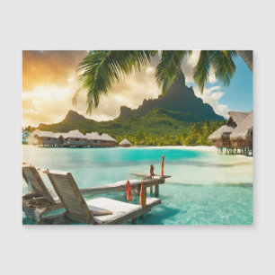 Bora Bora Postcard (Bora Bora d) Magnetkarte