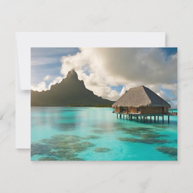 Bora Bora Postcard Feiertagskarte (Vorderseite)
