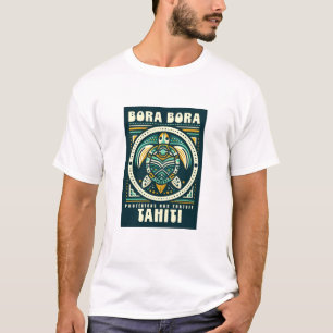 Bora Bora Schildkröte, schützen wir unsere Tahiti- T-Shirt