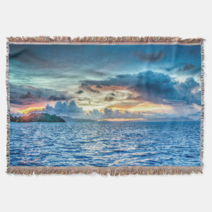 Bora Bora schöner Sonnenuntergang Decke
