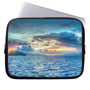 Bora Bora schöner Sonnenuntergang Laptopschutzhülle